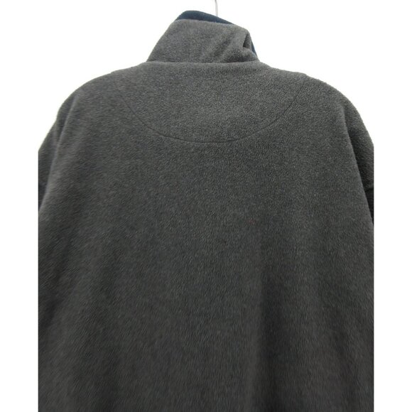 VINTAGE Champion Sweater Large Jacket Fleece Pullover 1/4 Zip Logo Y2K - Picture 11 of 13